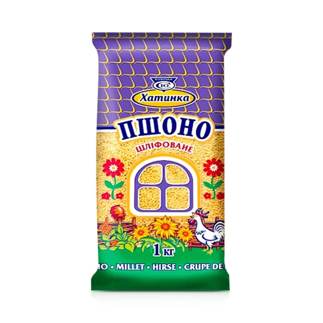 Крупа пшенная, шлифованная, Хатинка, 750 г