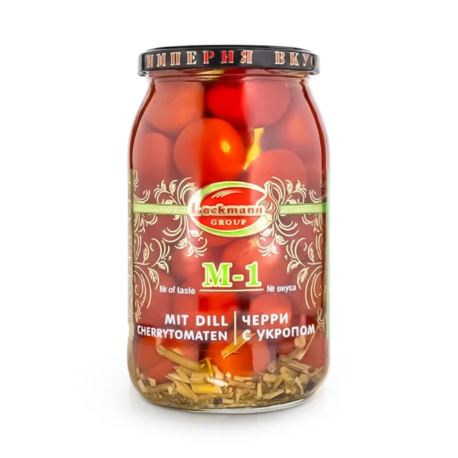 Eingelegte Cherry Tomaten, mit Dill, Lackmann, 880 g