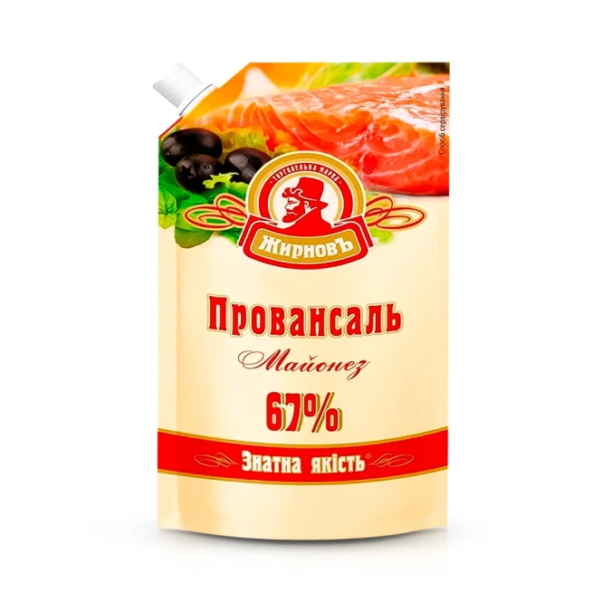 Майонез - Провансаль, 67 % жирности, Жирнов, 550 г