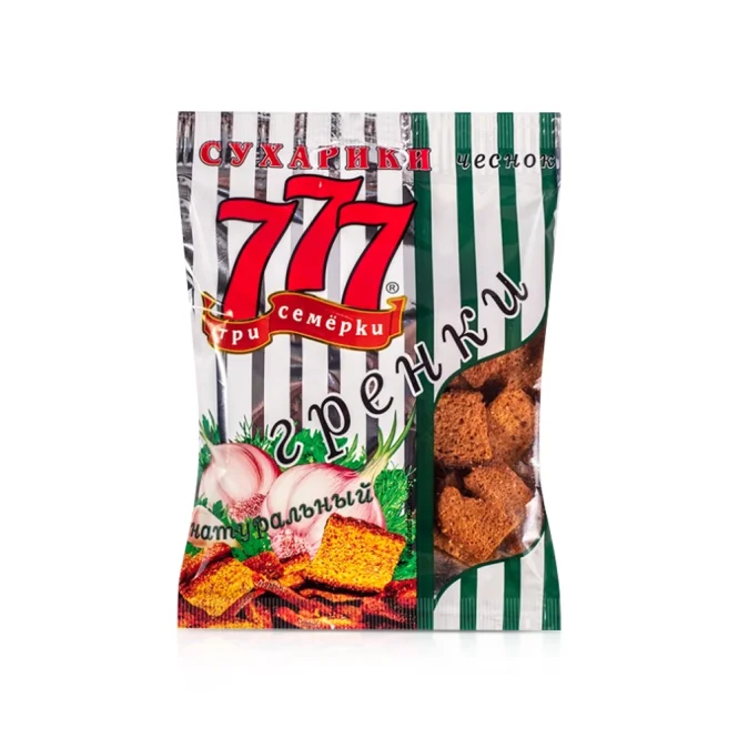 Roggen-Croutons - Tri Semjerki, mit Knoblauchgeschmack, 150 g