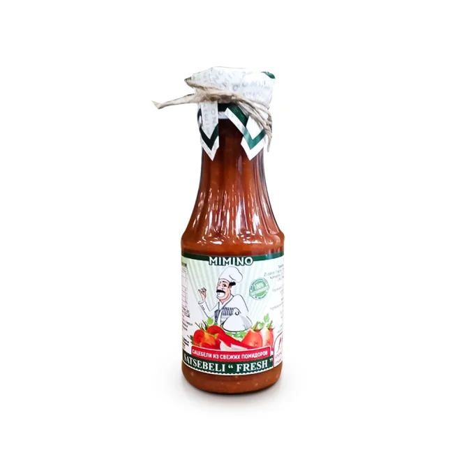 Sauce - Sazebeli aus frischen Tomaten, scharf, Mimino, 310 ml
