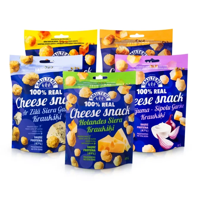Probierpaket Käsesnack aus gepufftem Käse, 5 х 60 g