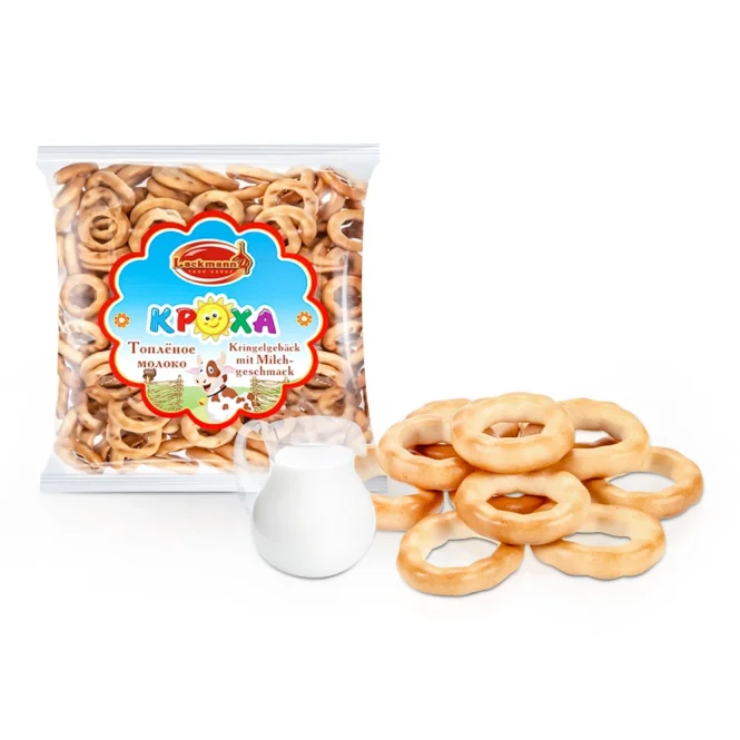 Gebäckringe - Krocha, mit Milchgeschmack, Lackmann, 200 g
