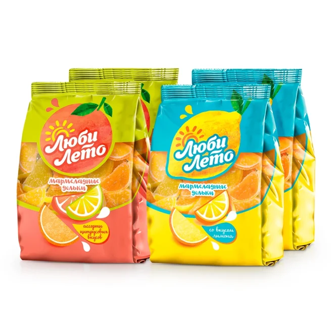 Fruchtgelee-Set, Lubi Leto, 4 x 250 g