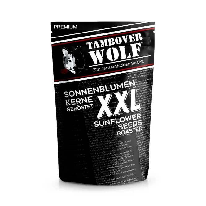 Семечки XXL черные, жареные, Тамбовский волкъ, 400 г