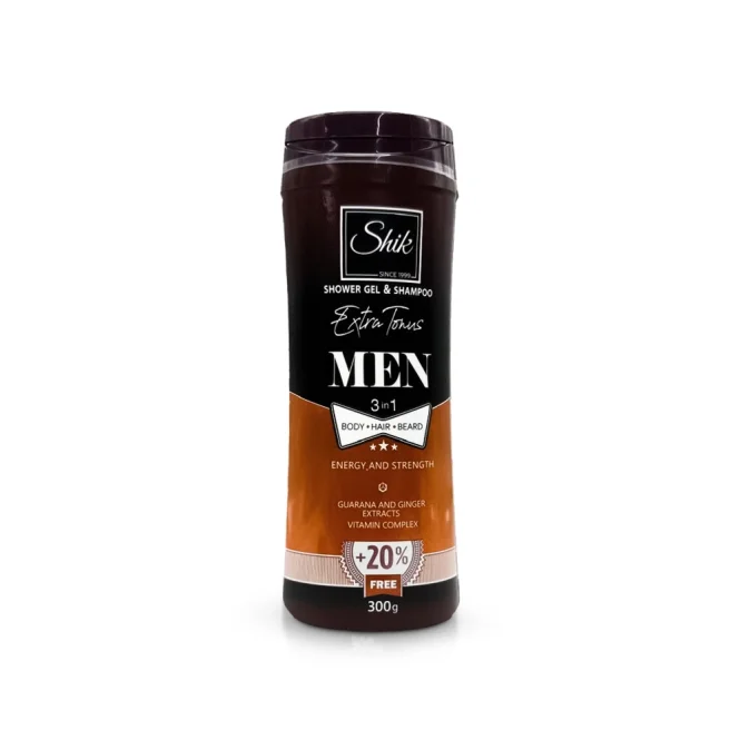 Мужской гель-шампунь 3 в 1- Extra Тонус, SHIK Men, 250 мл
