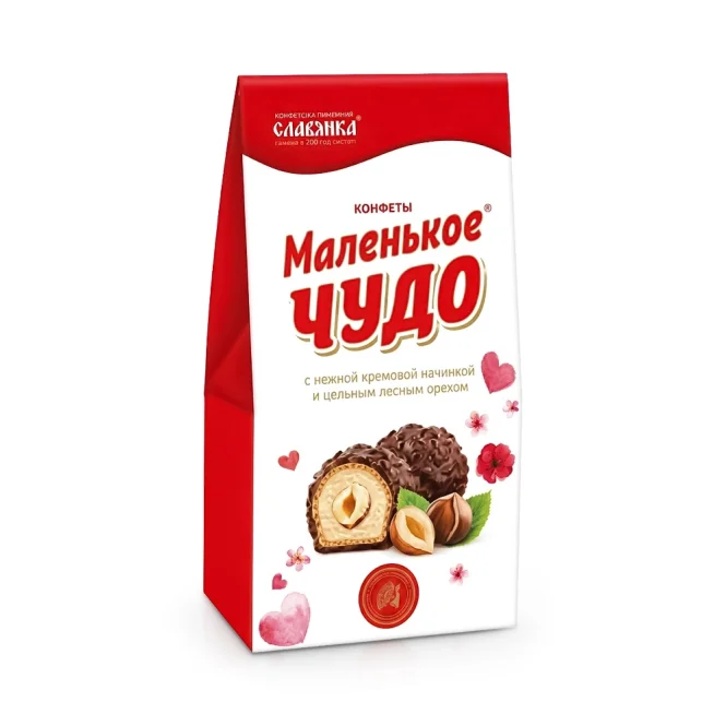 Schokokonfekt - Kleines Wunder, mit Haselnuss, Slavjanka, 118 g