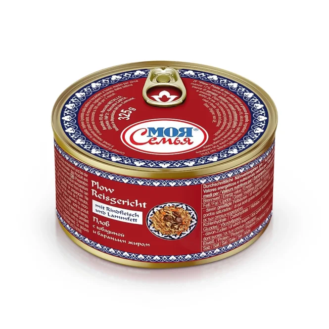 Reisgericht Plow, mit Rindfleisch und Lammfett, Moja Semja, 325 g