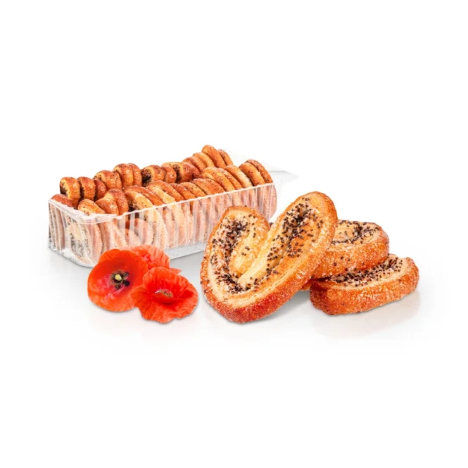 Печенье сахарное  - Ушки, с маком, Franzeluta, 300 г