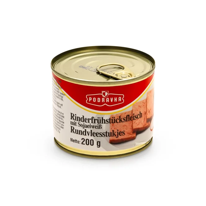 Rinderfrühstücksfleisch mit Sojaeiweiss, Podravka, 200 g