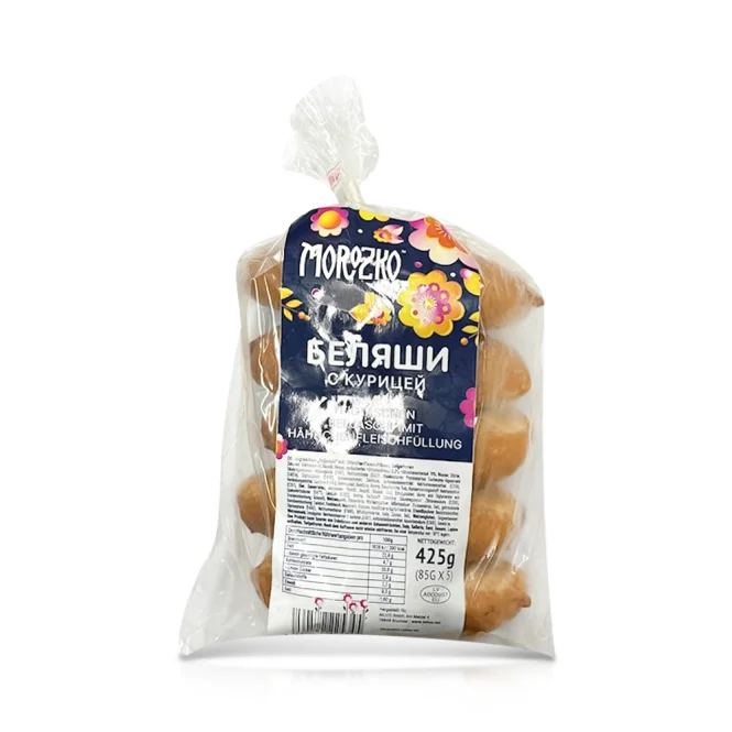 Беляши с куриным мясом, жареные, Морозко, 425 г