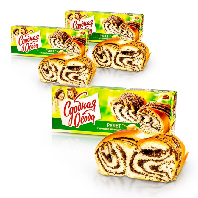 Mohnrolle, 3 х 400 g