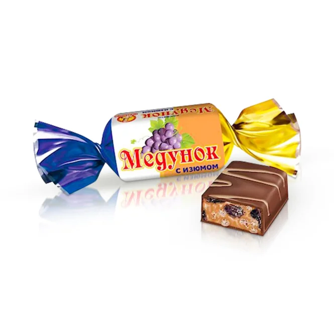 Schokokonfekt - Medunok, mit Rosinen, 300 g