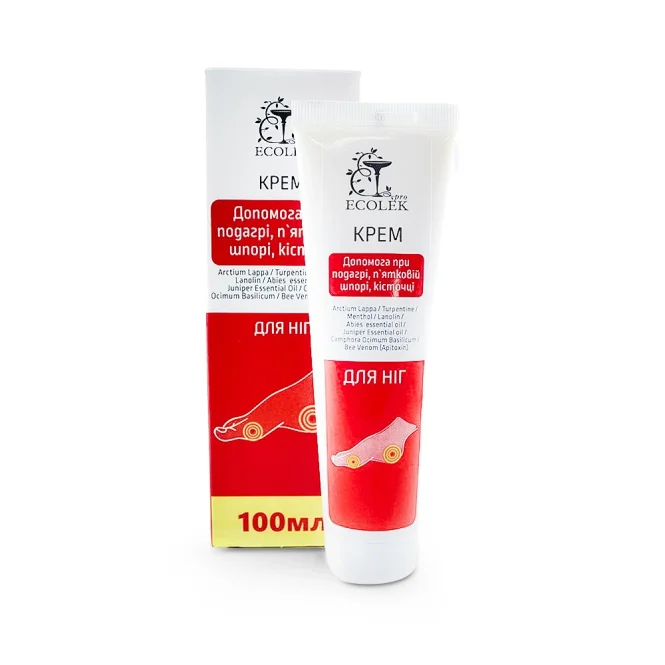 Fußcreme gegen Gicht, Fersensporne und Bursitis, 100 ml