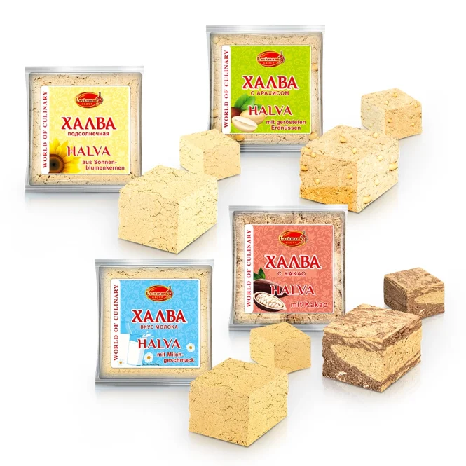 Halva-Set aus Sonnenblumenkernen, Lackmann, 4 x 280 g
