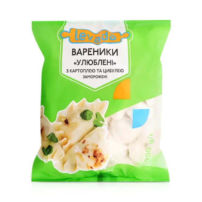Вареники - Любимые, с картошкой и жареным луком, Levada, 900 г