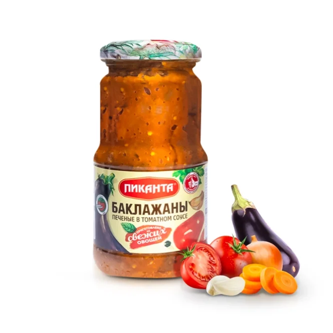 Auberginen in Tomatensauce, gebacken, Pikanta, 450 g