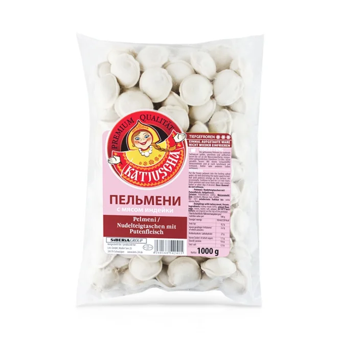 Пельмени с начинкой мяса индейки, Katjuscha, 1 кг