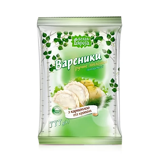 Вареники с картошкой и укропом, Белая береза, 777 г