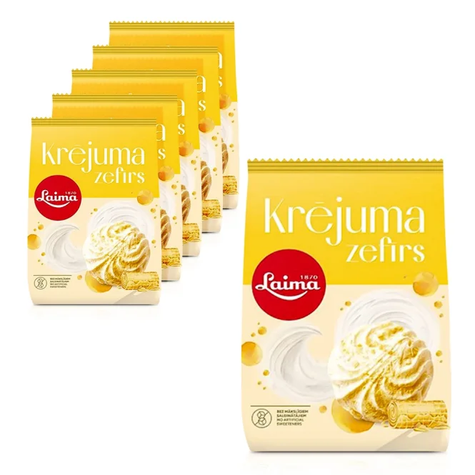 Зефир сливочный, Laima, 6 х 200 г