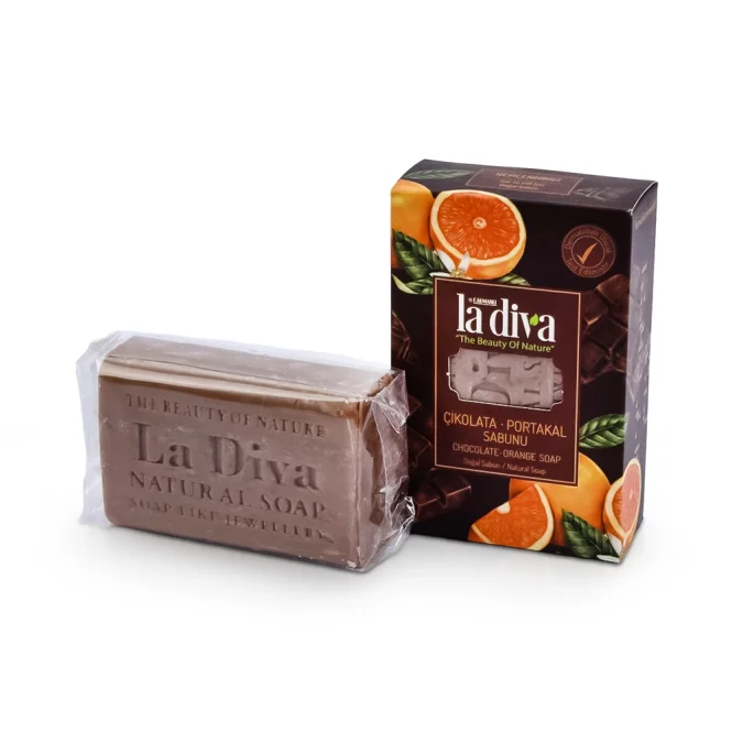 Натуральное мыло, с шоколадом и апельсином,  La Diva, 100 г