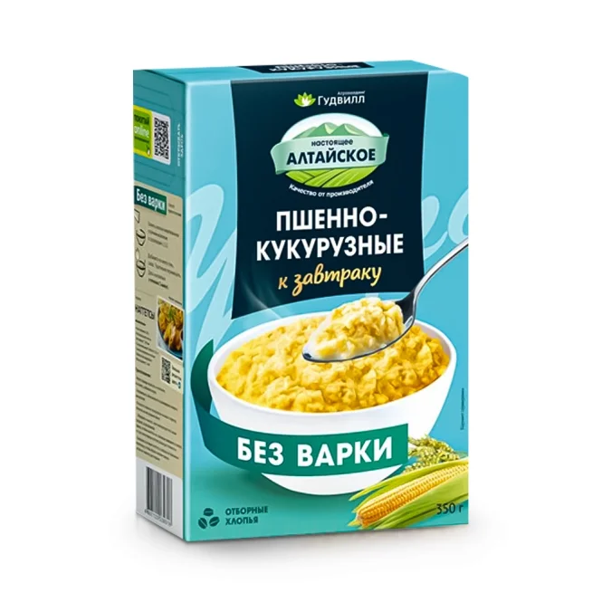 Хлопья пшенно-кукурузные, Гудвилл, 350 г