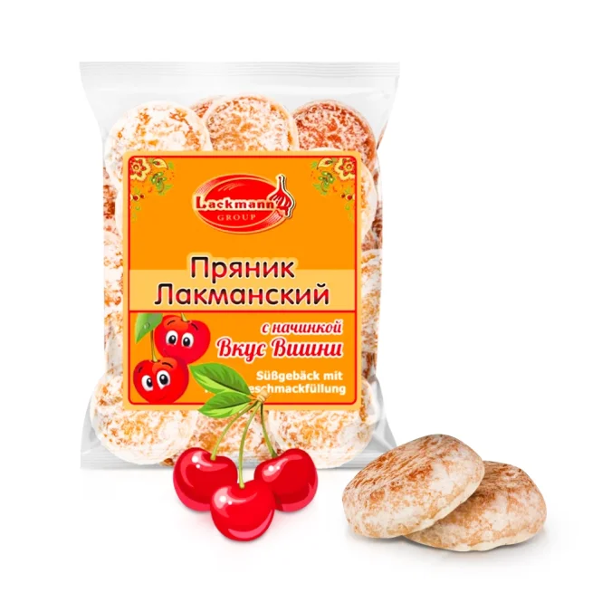 Süßgebäck Prjaniki mit Kirschfüllung, 300 g
