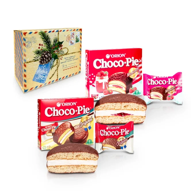 Geschenkset - Neujahr Choco Pie 7, 720 g