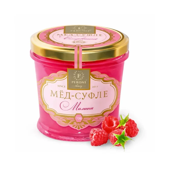 Honig- Souffle, mit Himbeeren, Peroni, 350 g