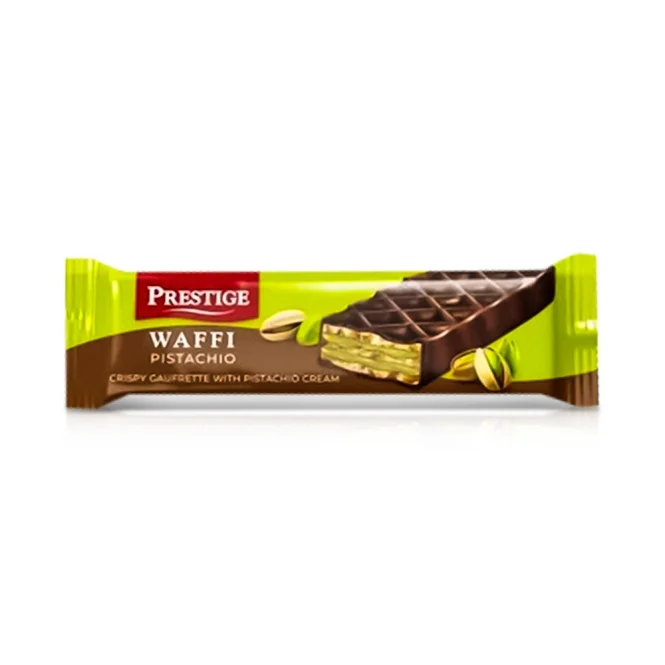 Waffelriegel - Prestige, mit Pistaziencreme, 21 g
