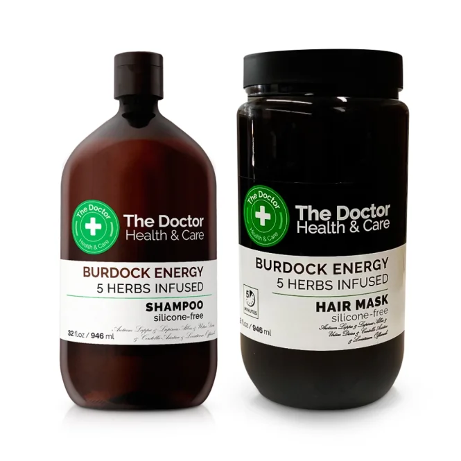 Haarset - Energie 5 Kräuter, Shampoo + Maske, Health & Care, The Doctor