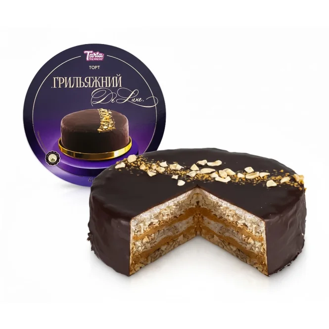 Torte - Grilljash De Luxe, mit Erdnüssen in kakaohaltiger Glasur, La Tarta, 450 g