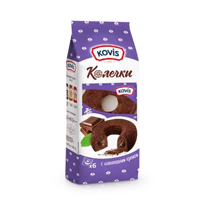 Biskuitringe mit Schokoladencreme, Kovis, 240 g
