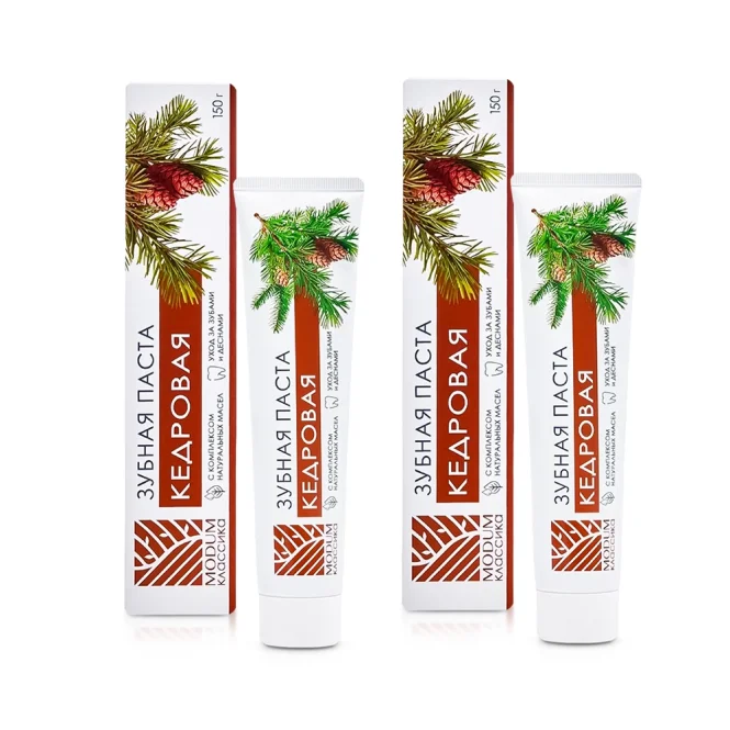 Зубная паста - Кедровая, Классика, 150 г х 2 шт. 