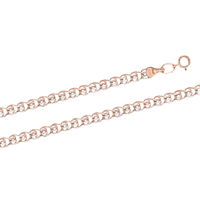 Damenarmband, Rot- / Gold 585°, Länge 19 cm