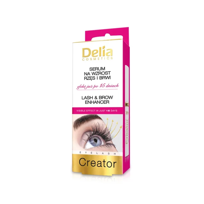 Сыворотка для роста и укрепления ресниц и бровей,  Delia, 7мл