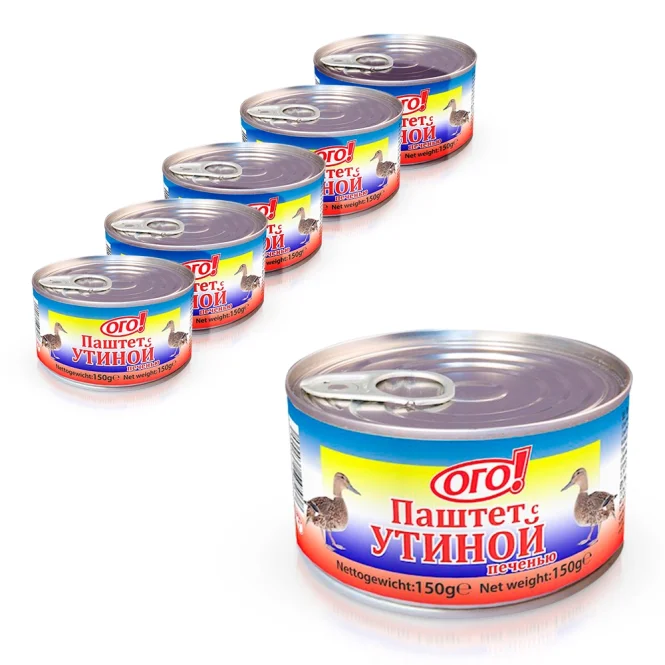 Brotaufstrich mit Entenleber, 6 х 150 g 