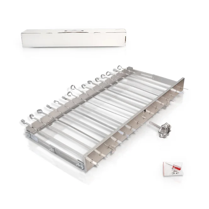 Устройство вращения 15-ти шампуров - Сезам, механическая ручка, без мотора, без шампуров