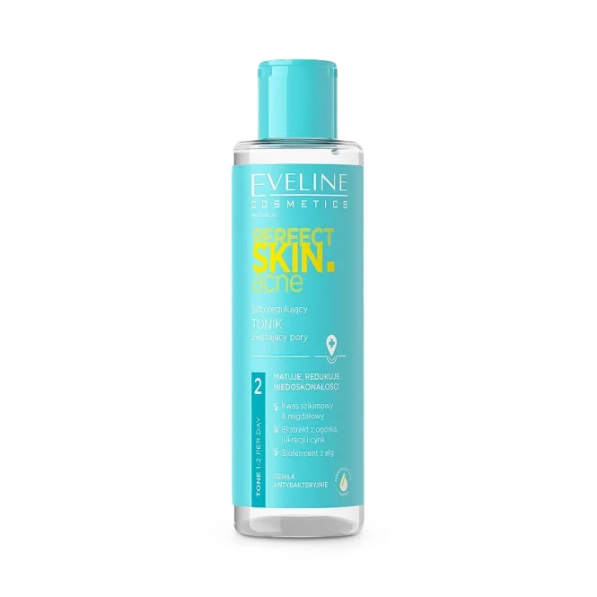 Gesichtstonikum - mattierend, gegen Akne, Perfect Skin, Eveline, 200 ml