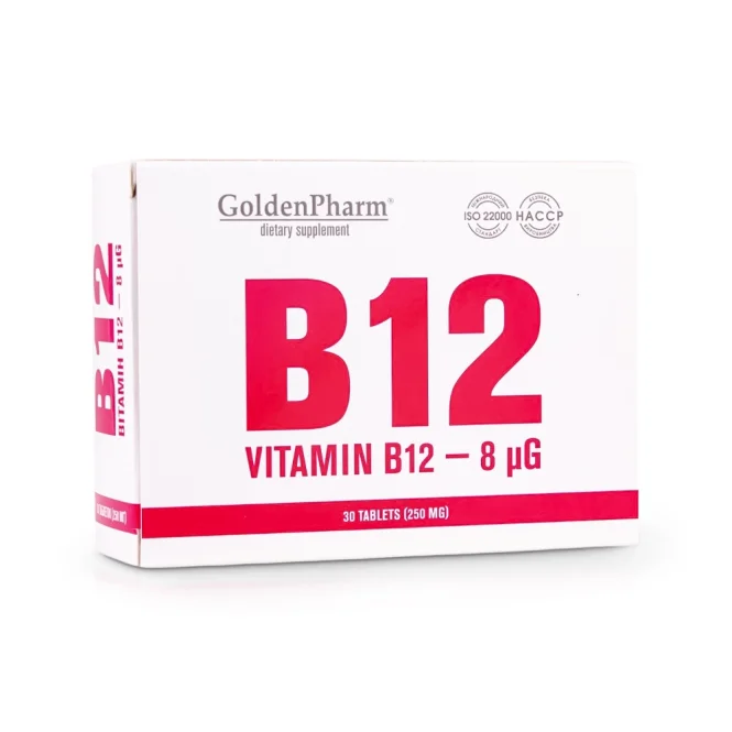 Vitamin B12, GoldenPharm, 30 Tabletten