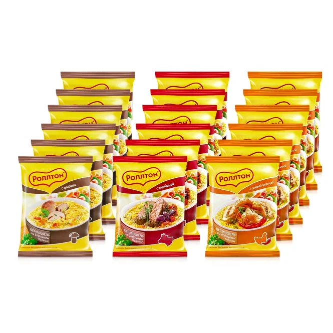 Probierpaket Instant-Nudeln - Rollton, 18 х 60 g     