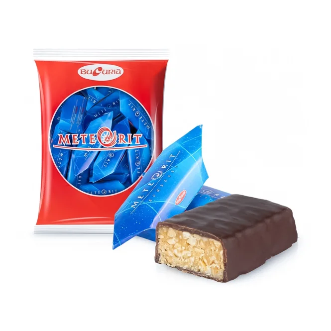 Konfekt - Meteorit, mit Erdnüssen, in Schokoladenglasur, Bucuria, 250 g