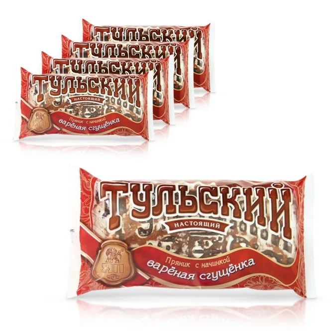 Feingebäck - Tulskij Prjanik, mit Kondensmilchfüllung, 5 х 140 g    