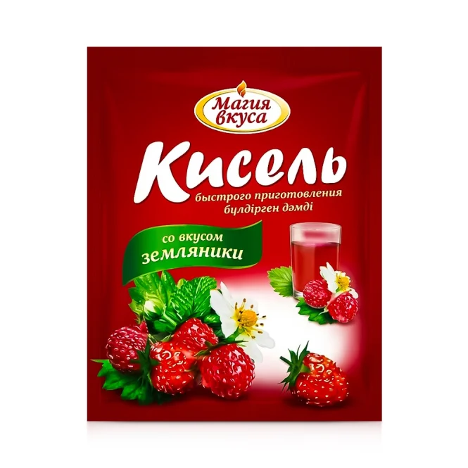 Кисель со вкусом земляники, Магия Вкуса, 90 г