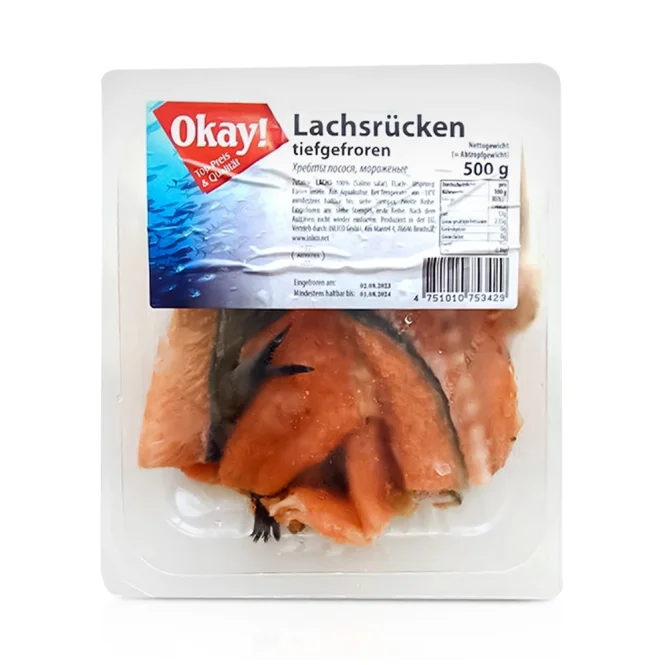 Lachsrücken für Suppe Ucha, Okay, 500 g