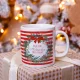 Кружка именная - дизайн Frohe Weihnachten, керамика, 330 мл
