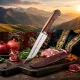 Usbekischer Messer Pchak, 29 cm mit Gravur G003 - Imperator sochnogo myasa