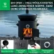 Utschak Feuerofen Ø 40 cm + Gusseisen-Kasan 12 L, runder Boden + Küchenzubehör, Usbekischer Kochtopf aus Gusseisen