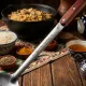 Usbekischer Schaumlöffel für Plov 48 cm, mit Gravur - Schaumlöffel des Meisters