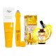 Gesichtspflegeset - Verjüngend, mit Vitamin C, Creme + Serum + Serum für die Haut um die Augen